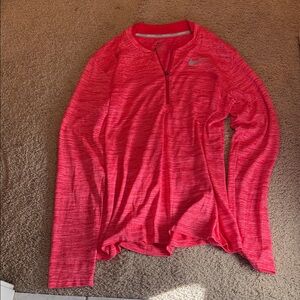 Nike Bright Pink Quarter-Zip Top